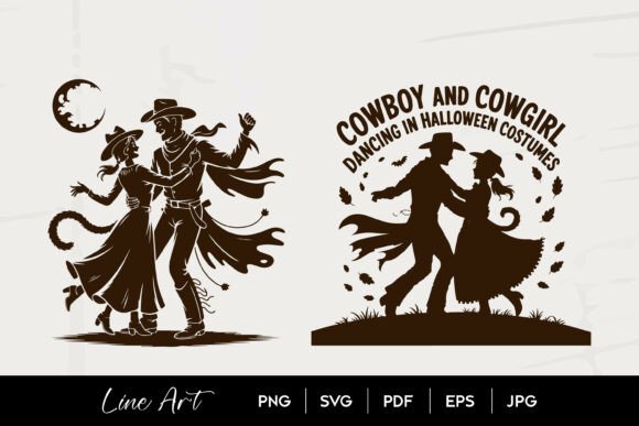 Cowboy Cowgirl Dancing Western Silhouette Review