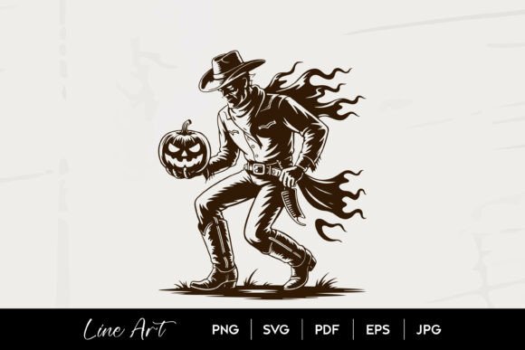 Cowboy Ghost Holding Pumpkin Embroidery Design Review