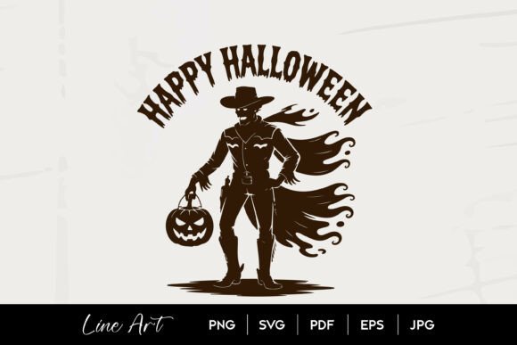 Cowboy Happy Halloween Spooky Design Review