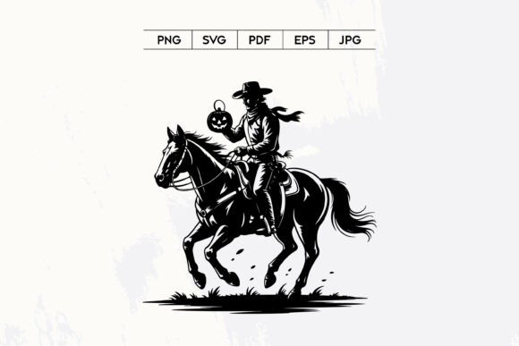 Cowboy Riding Horse Halloween Pumpkin Review