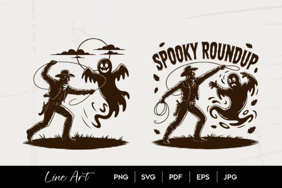 Cowboy Roping Ghost Spooky Western Art Review