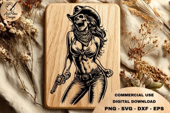 Cowgirl Skeleton SVG: A Bold Halloween Embroidery Design for Real Projects