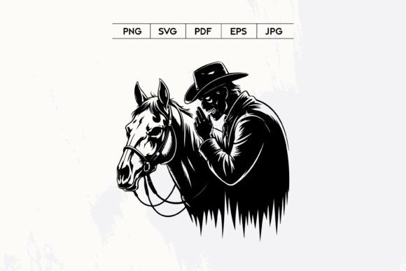 Dark Cowboy Skeleton Horse Embroidery Design Review