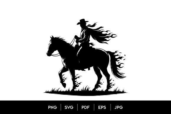 Ghost Rider Horse SVG Review: Spooky Style for Embroidery Projects