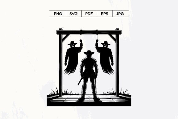 Haunted Western Gallows Cowboy Scene Embroidery Design Review