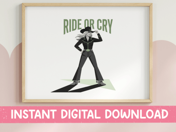 Ride or Cry Cowgirl Bold Western Design Review
