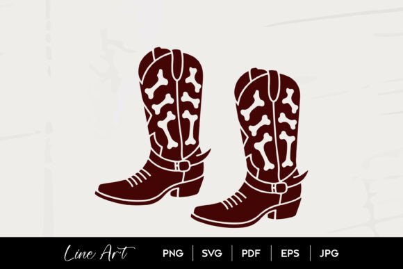 Skeleton Cowboy Boots Halloween Design Review for Real Projects