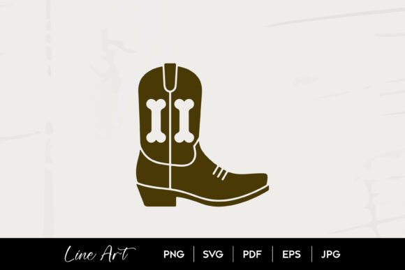 Western Cowboy Boot Bone Halloween Art Review